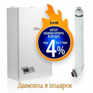 Настенный газовый котел Ferroli Divabel F24 new