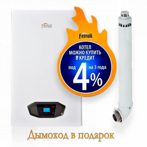 Традиционный настенный газовый котел Ferroli Vitabel F24 new